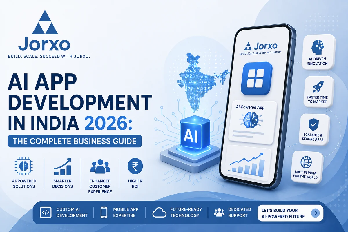 AI app development in India 2026 — complete business guide by Jorxo Noida