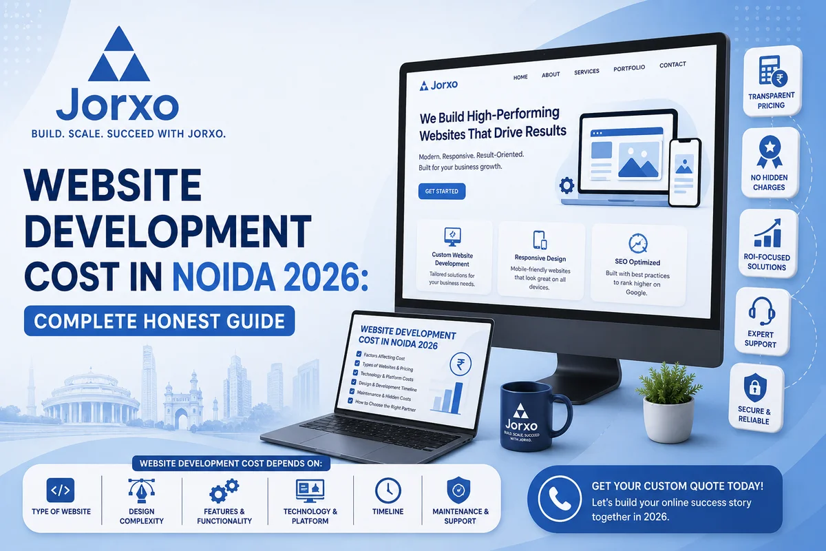 Website development cost in Noida 2026 — complete honest guide by Jorxo